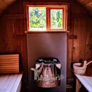 Outdoor Barrel Round Sauna (4)