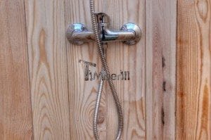 Outdoor wooden shower 7