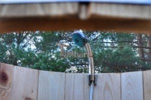 Outdoor wooden shower 8