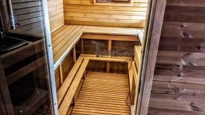 Rectangular Barrel Wooden Outdoor Sauna (15)