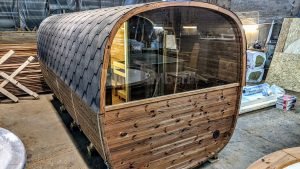 Rectangular Barrel Wooden Outdoor Sauna (33)