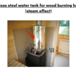 Stainless steel water tank for wood burning heaters steam effect for rectangular sauna