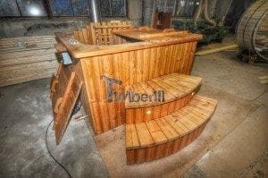 Wood burning hot tub royal square model 10