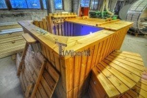 Wood burning hot tub royal square model 8