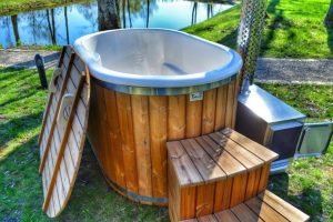 Outdoor SPA for 2 persons fiberglass Ofuro 17