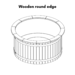 Wooden round edge