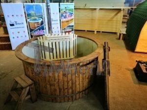 Wood Fired Hot Tub With Polypropylene Lining Vintage Decoration (8)