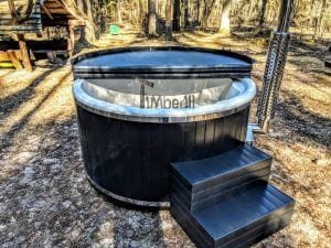 Black Fiberglass Lined Hot Tub With Integrated Burner Wellness Scandinavian (44)