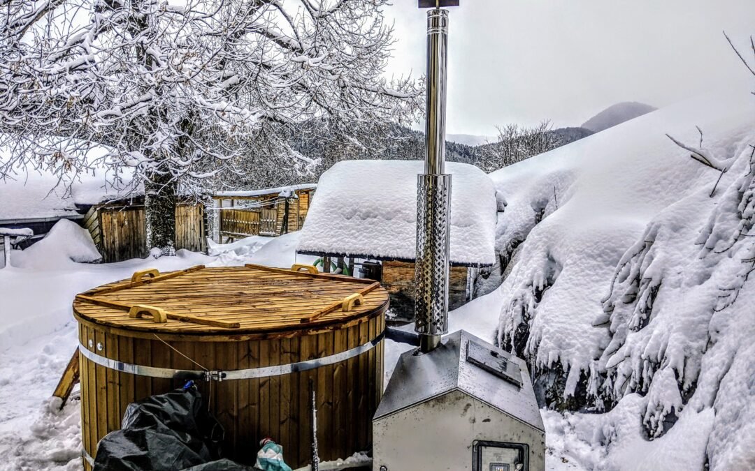 Hot tub winter preparation