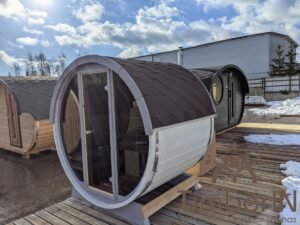 Outdoor sauna small mini for 2 4 persons (20)