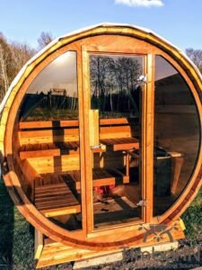Outdoor sauna small mini for 2 4 persons 39