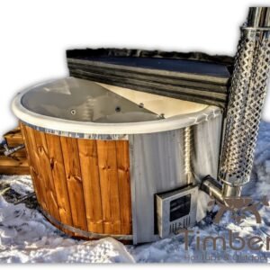 Log Burner Hot Tub with Jets