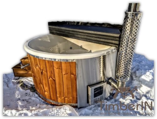 Log Burner Hot Tub with Jets