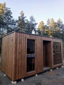 Modern outdoor garden sauna (16)