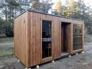 Modern outdoor garden sauna (17)