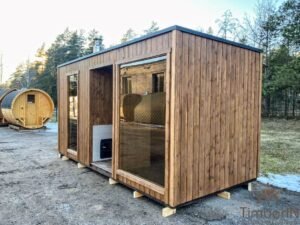 Modern outdoor garden sauna (6)