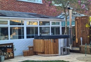 Integrated Wood-Fired Stove for Hot Tub – 30 KW 316 Stainless Steel