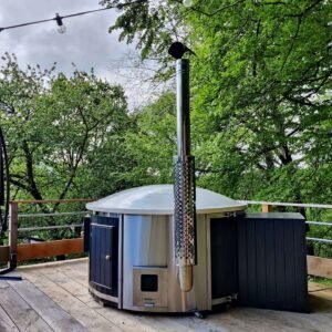 Integrated Wood-Fired Stove for Hot Tub – 30 KW 316 Stainless Steel