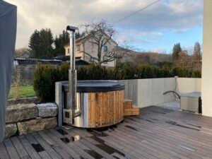 Integrated Wood-Fired Stove for Hot Tub – 30 KW 316 Stainless Steel