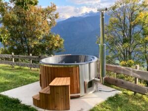 Integrated Wood-Fired Stove for Hot Tub – 30 KW 316 Stainless Steel