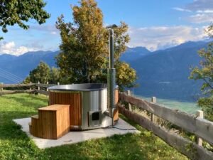 Integrated Wood-Fired Stove for Hot Tub – 30 KW 316 Stainless Steel