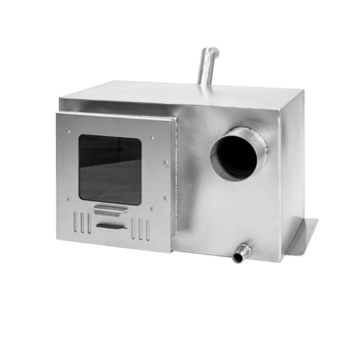Integrated Wood-Fired Stove for Hot Tub – 30 KW 316 Stainless Steel